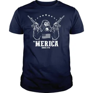 'Merica King Kong Shirt (Navy Blue)