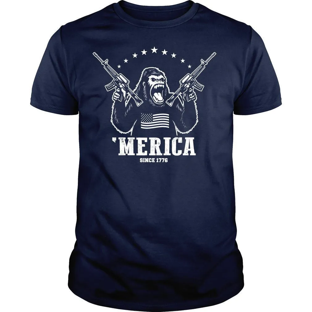 'Merica King Kong Shirt (Navy Blue)