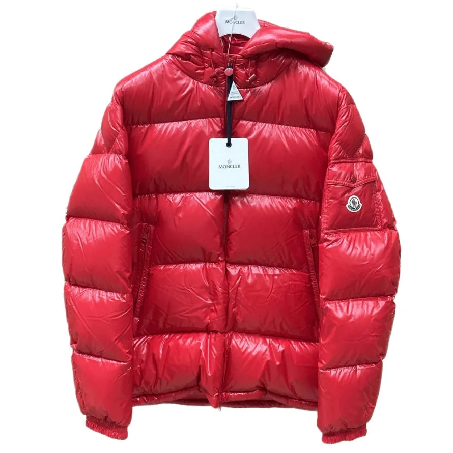 Moncler Men's Maya Red Puffer Jacket - Size 7