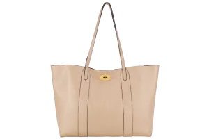 MULBERRY BAYSWATER TOTE MAPLE & NAVY SMALL CLASSIC GRAIN WITH CONTRAST GOLD HARDWARE WITH DUST COVER