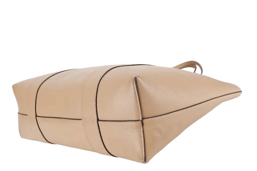 MULBERRY BAYSWATER TOTE MAPLE & NAVY SMALL CLASSIC GRAIN WITH CONTRAST GOLD HARDWARE WITH DUST COVER