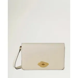 Mulberry Lana Wallet on Strap in Egg Shell