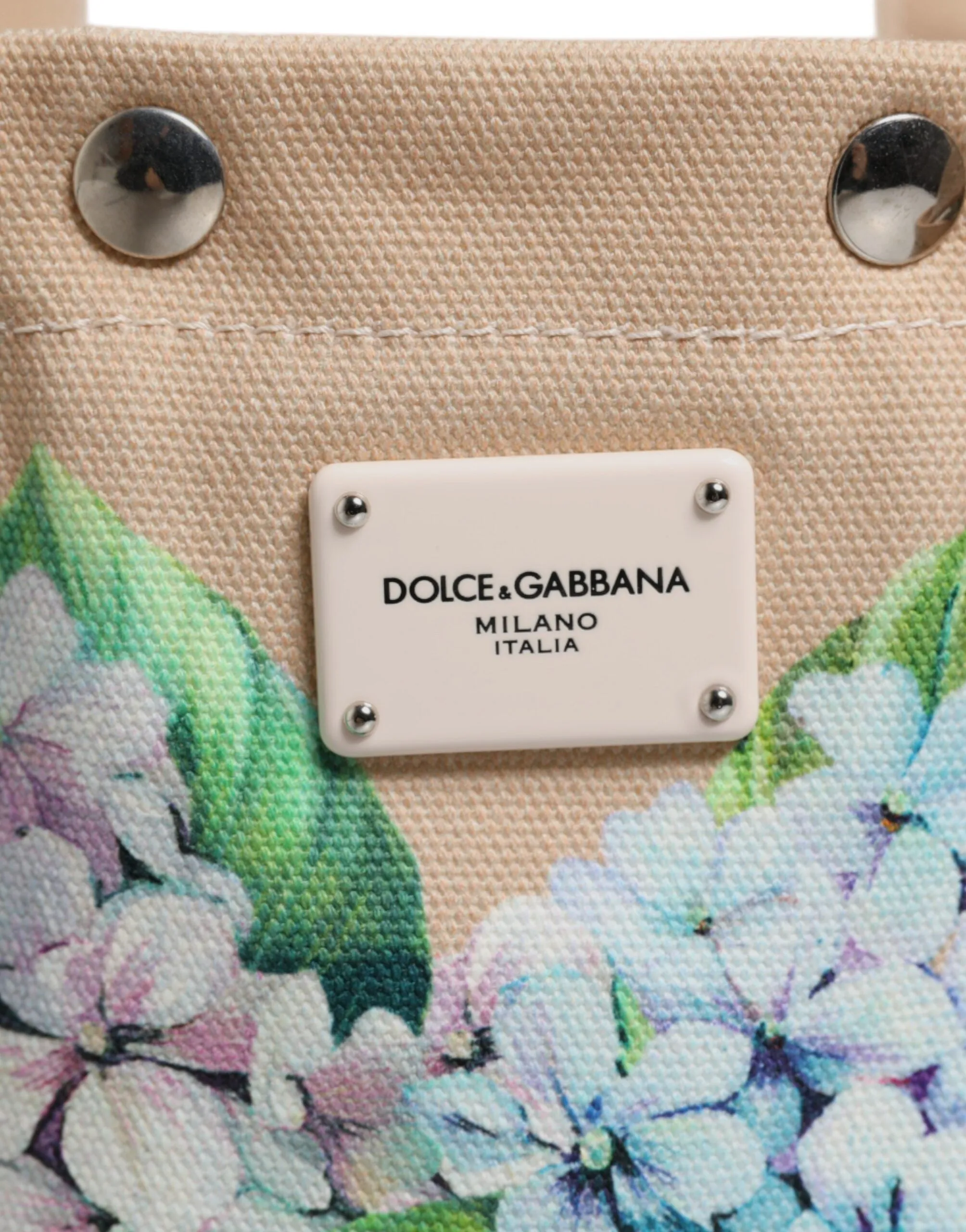 Multicolor Floral Canvas TANIA Top Handle Tote Bag