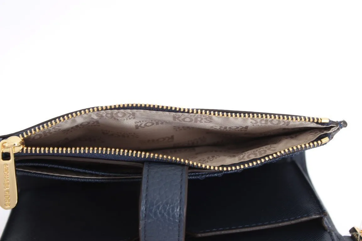 Navy Blue JET SET Travel Wristlet Wallet