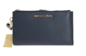 Navy Blue JET SET Travel Wristlet Wallet