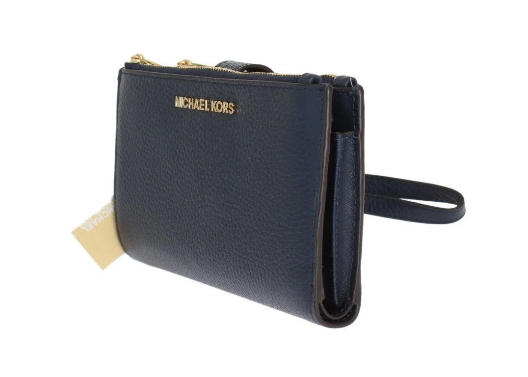 Navy Blue JET SET Travel Wristlet Wallet