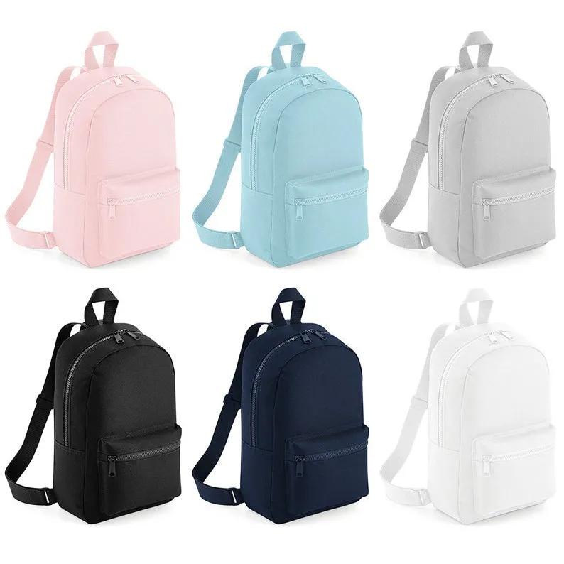 (Navy) Personalised Name & Design Unisex Mini Nursery School Backpack Rucksack Bag