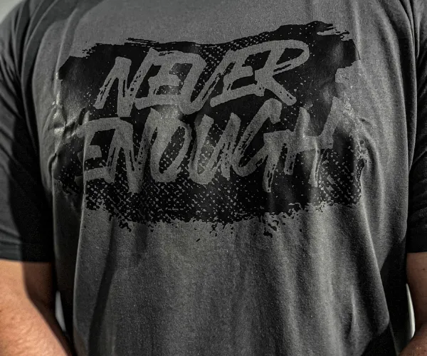 Never Enough T-Shirt - Olive Green/Dark Gray