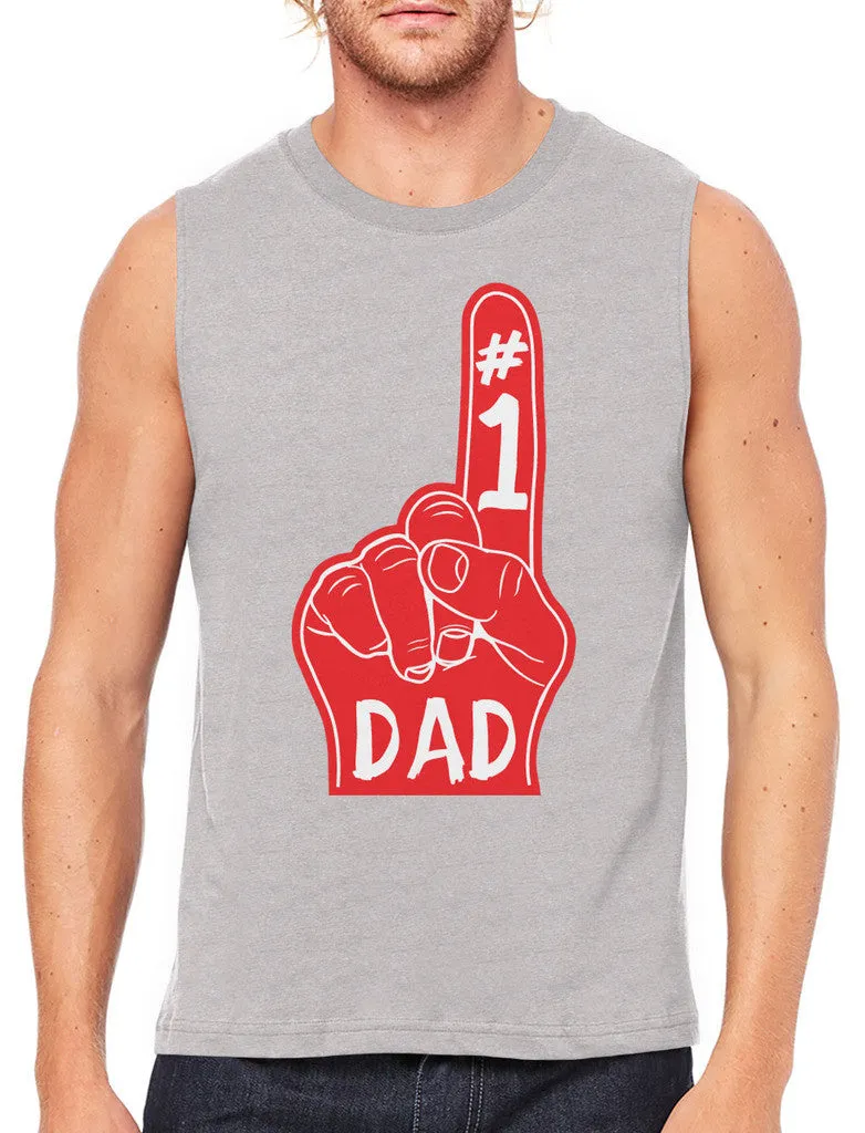Number 1 Dad Men's Sleeveless T-Shirt