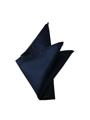 NZ Bridal Dark Navy Satin Pocket Square Men's Wedding Accessories
