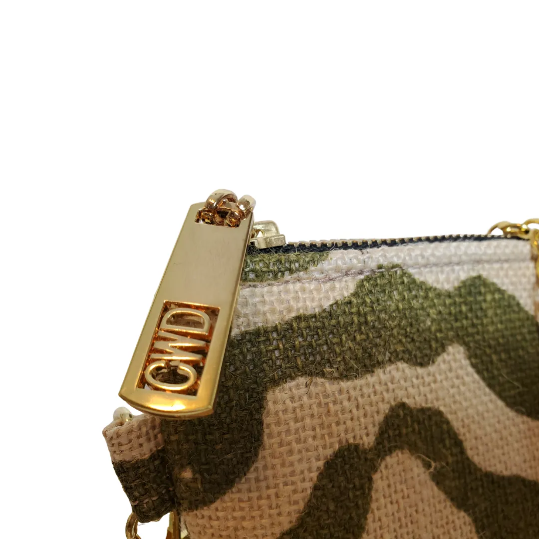 Olive Green Zebra Crossbody