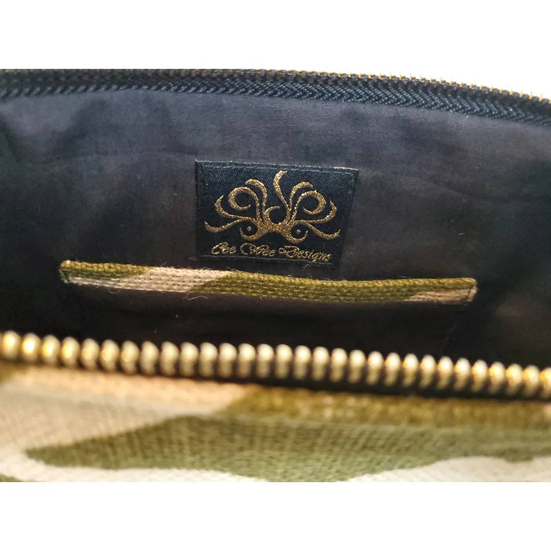 Olive Green Zebra Crossbody