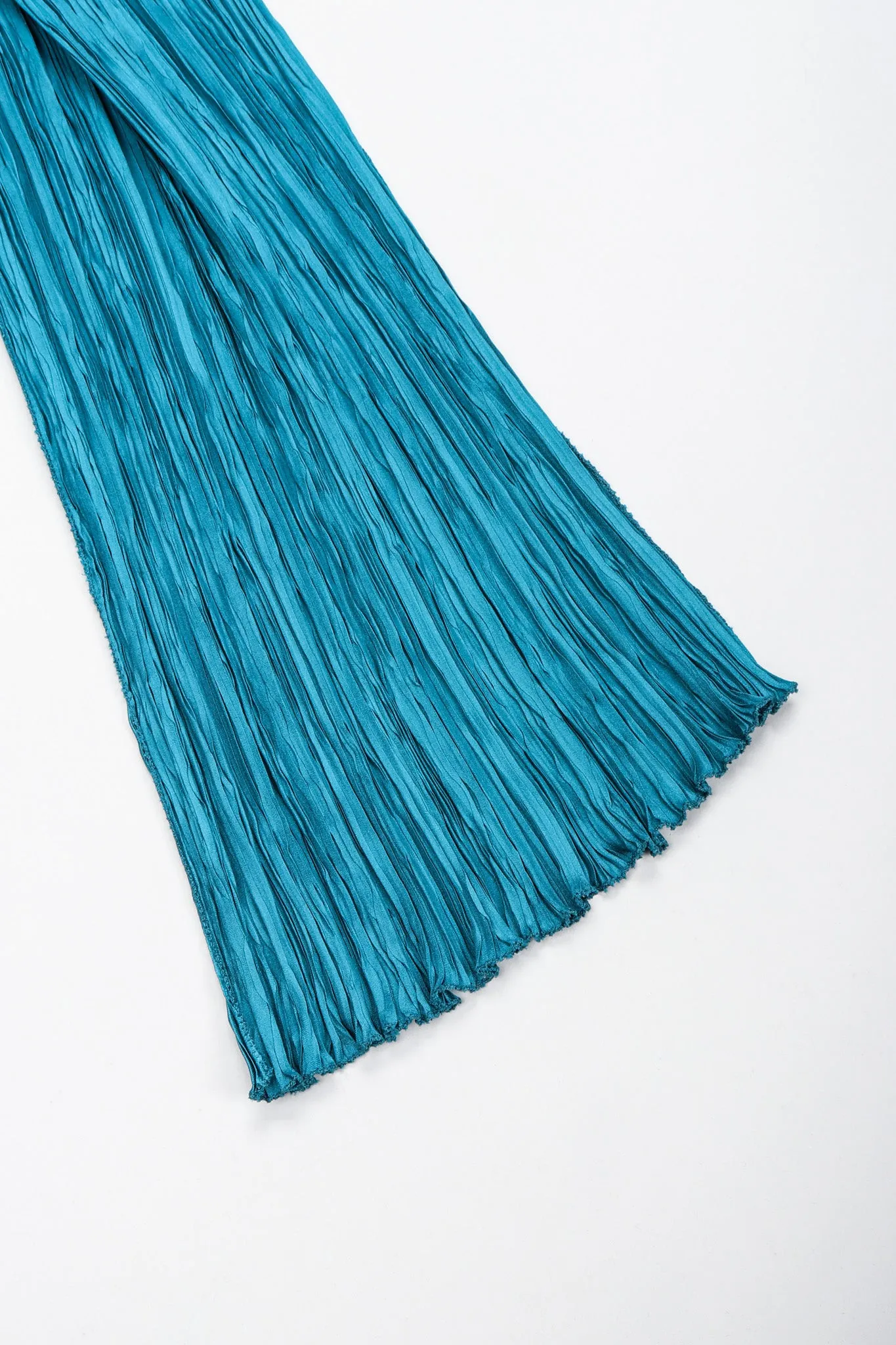 One-Shoulder Colorblock Gown