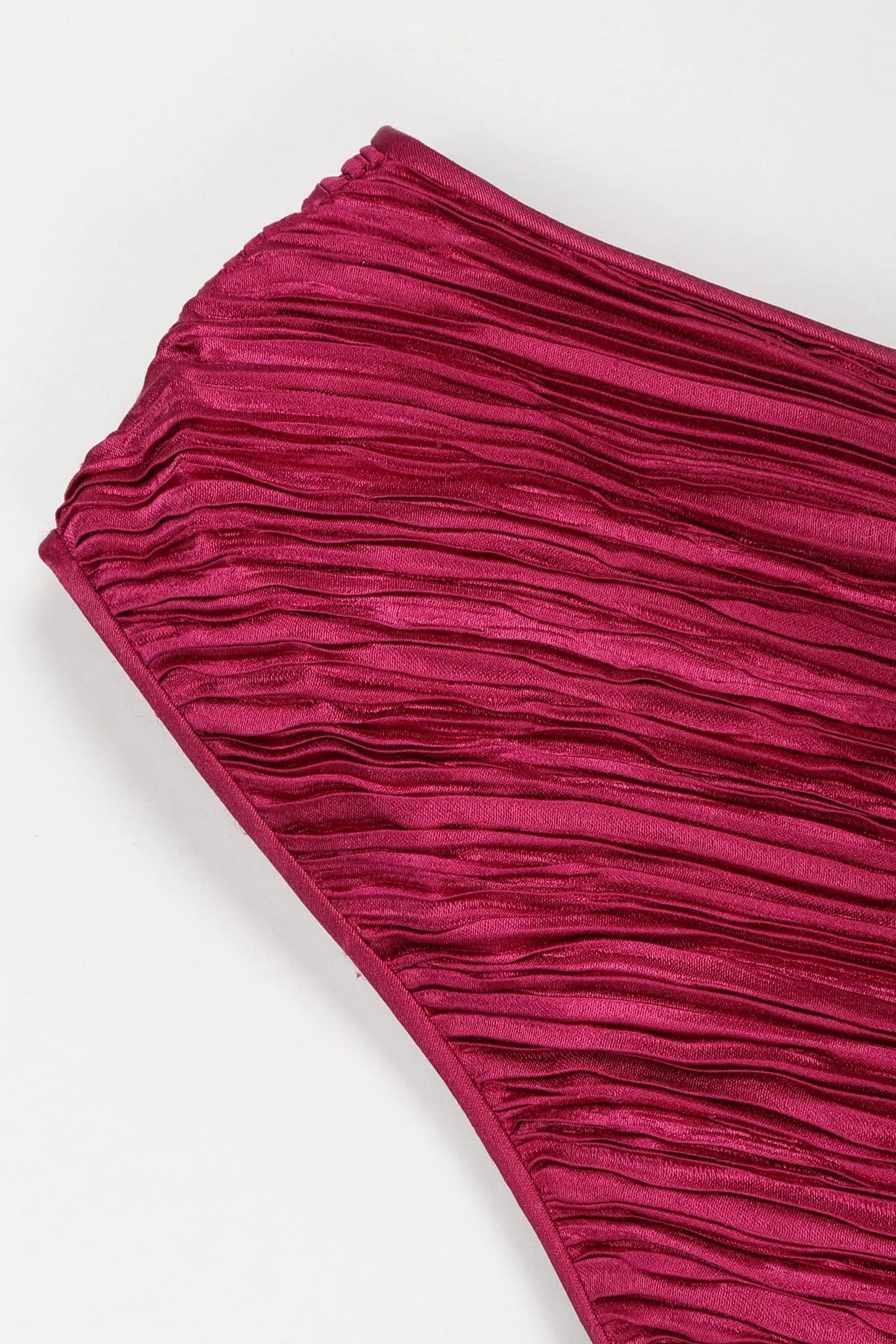 One-Shoulder Colorblock Gown