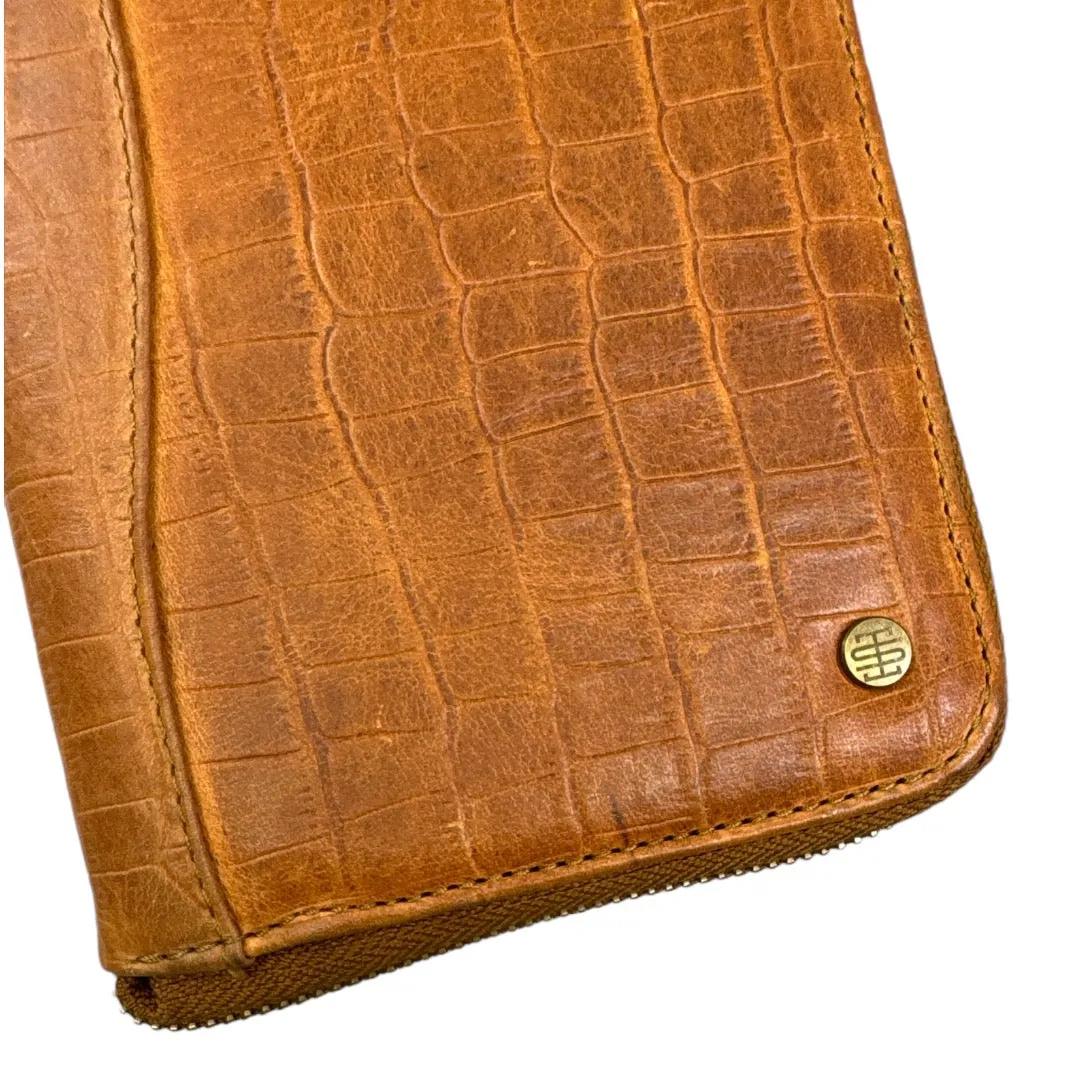 Passport Case | Luxe Caramel Croc