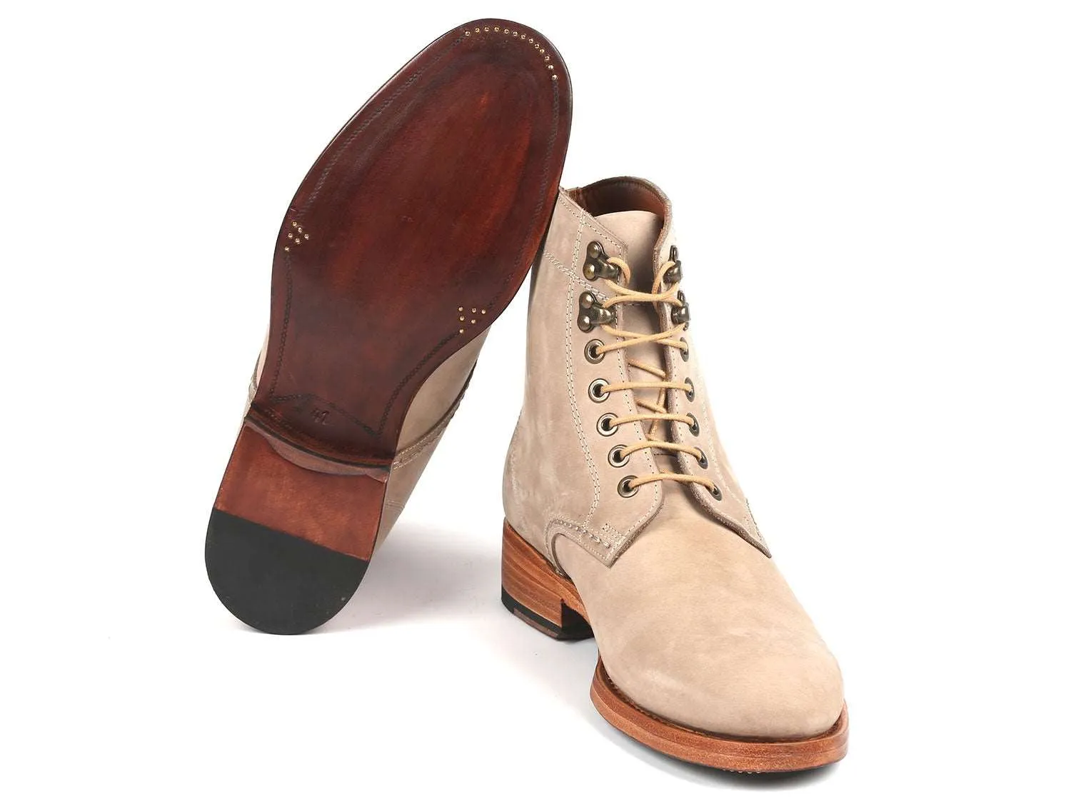 Paul Parkman Men's Boots Beige Nubuck (824BCJ66)