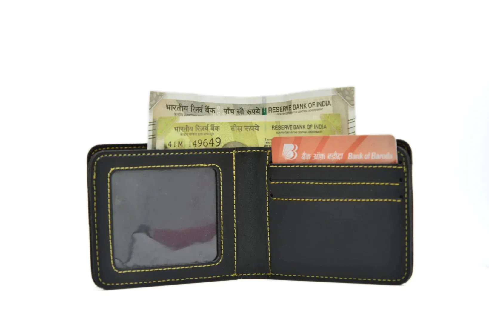 Perfect Vegan Leather Men's Wallet and Belt - Black