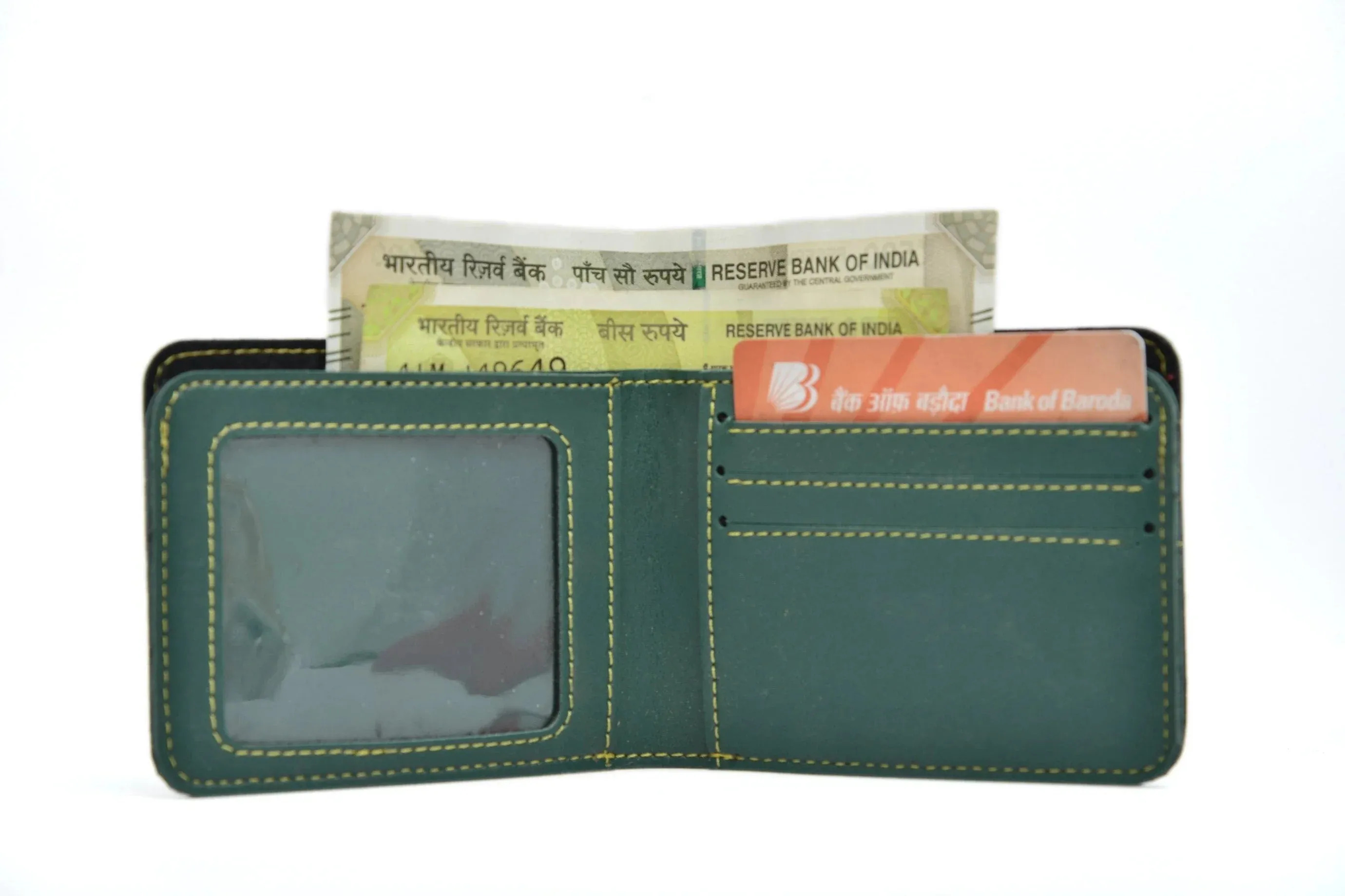 Personalized Couple's Combo : Chained Sling Bag ( Product 1 ) & Men's Wallet(Product 2) - Olive Green