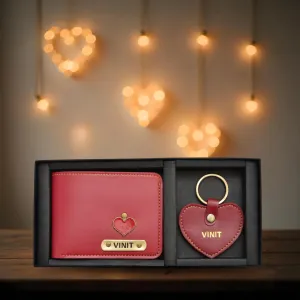 Personalized Men's Valentine Special Combo (2 pcs) - Wine