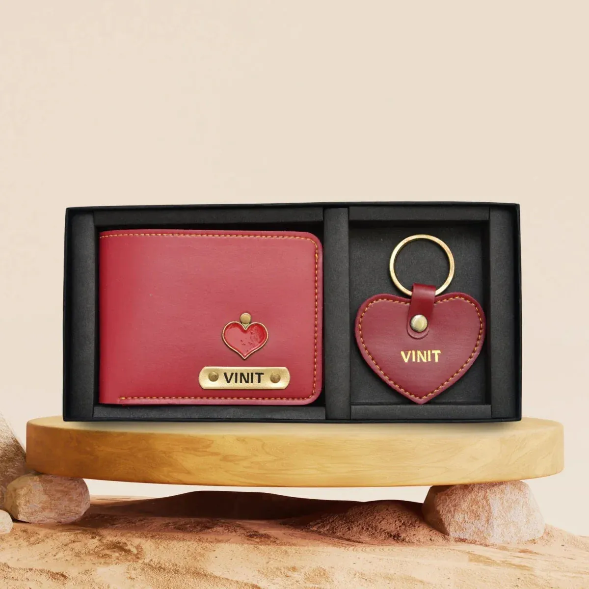 Personalized Men's Valentine Special Combo (2 pcs) - Wine