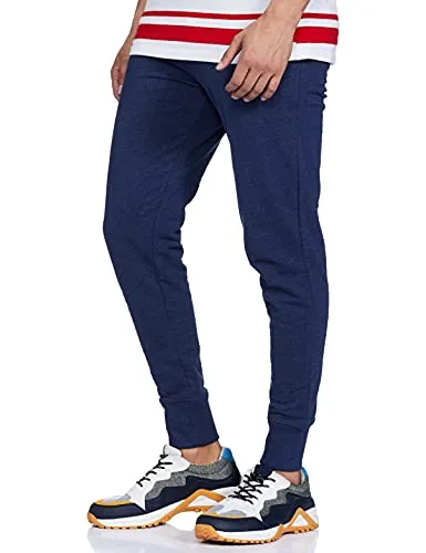 Peter England Men's Western Sweatpants (PETPNTNY3218504_Navy_L)
