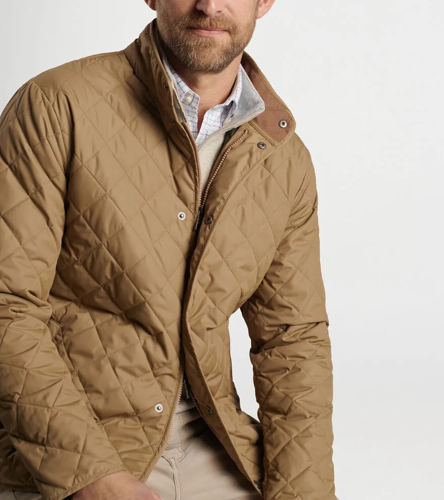 Peter Millar-Suffolk Coat - Khaki