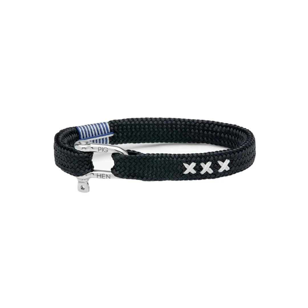 Pig & Hen Sharp Simon COA Navy | Silver Men's Bracelet