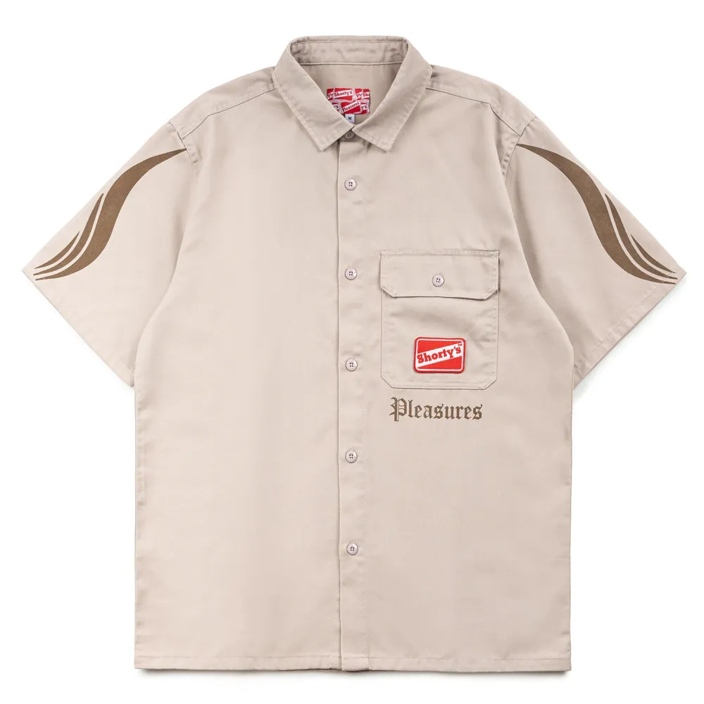 Pleasures x Shorty's Gutierrez Work Shirt | Beige