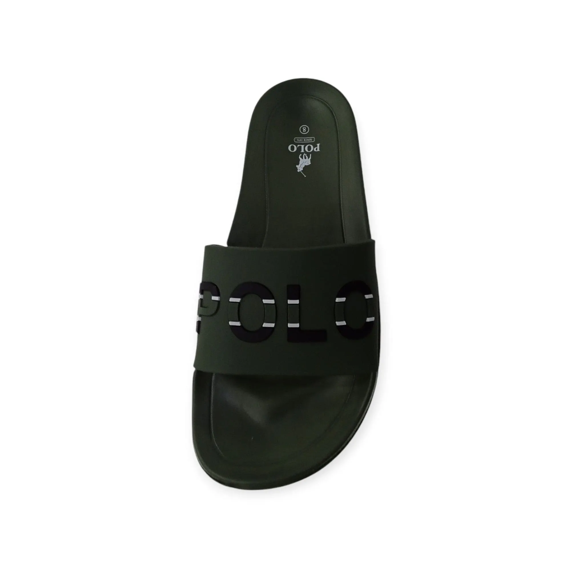 Polo Men's Pool Slide Olive