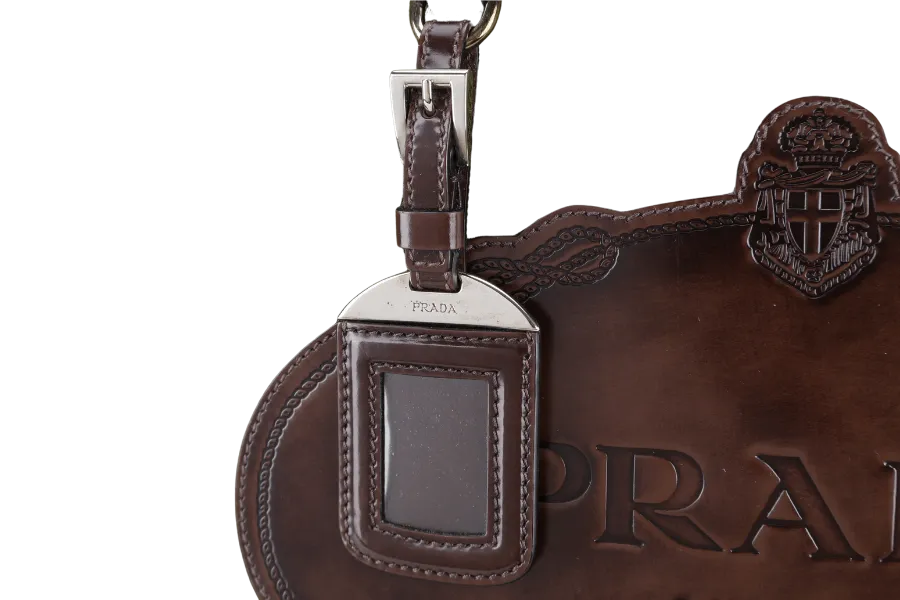 PRADA BR3227 KHAKI GREEN NYLON TOTE WITH CARD, STRAPS AND DUST COVER
