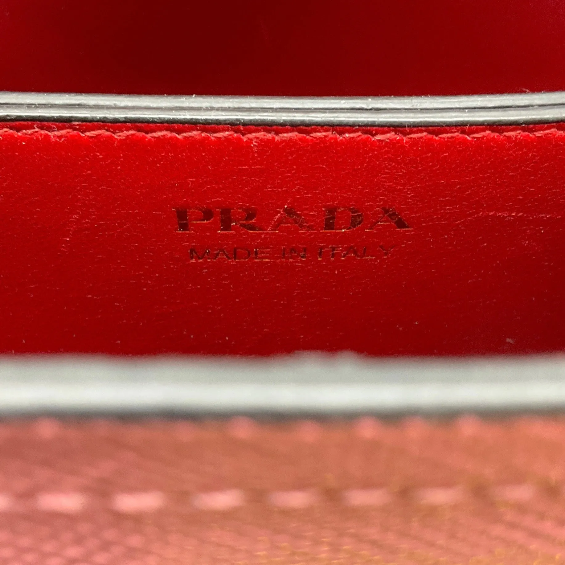 Prada Pink Saffiano Leather Small Panier Bag