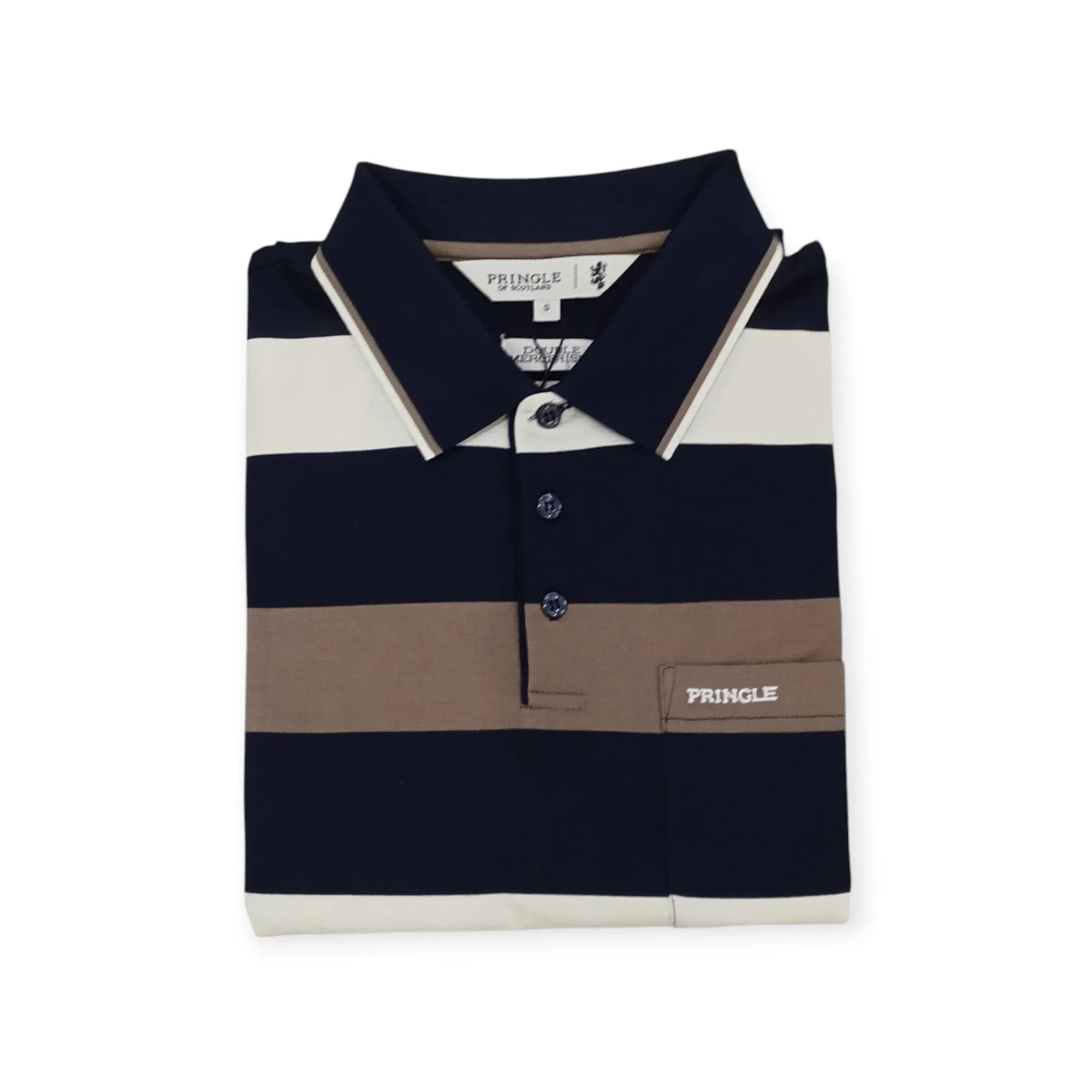 Pringle Men's Brennon Mercerised Golfer Navy