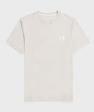 Psycho Bunny Kingwood Embroidered Twin Bunny Tee - Natural Linen