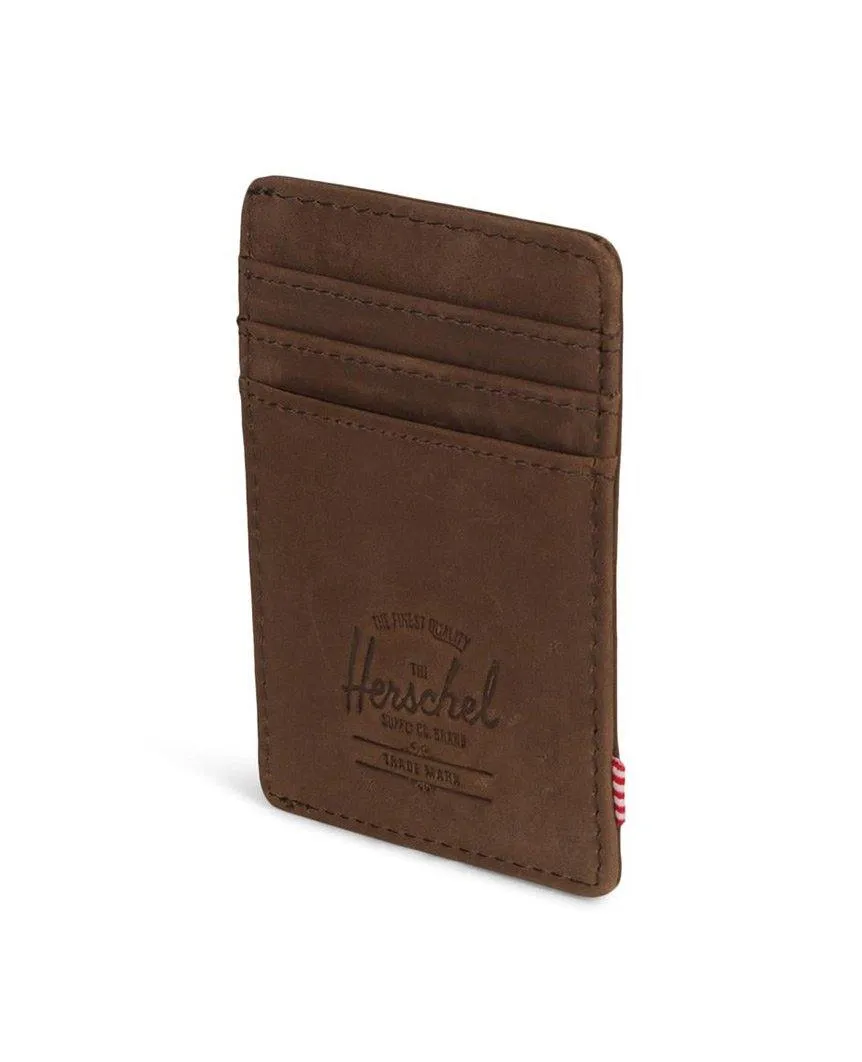 Raven Wallet Nubuck Brown Leather