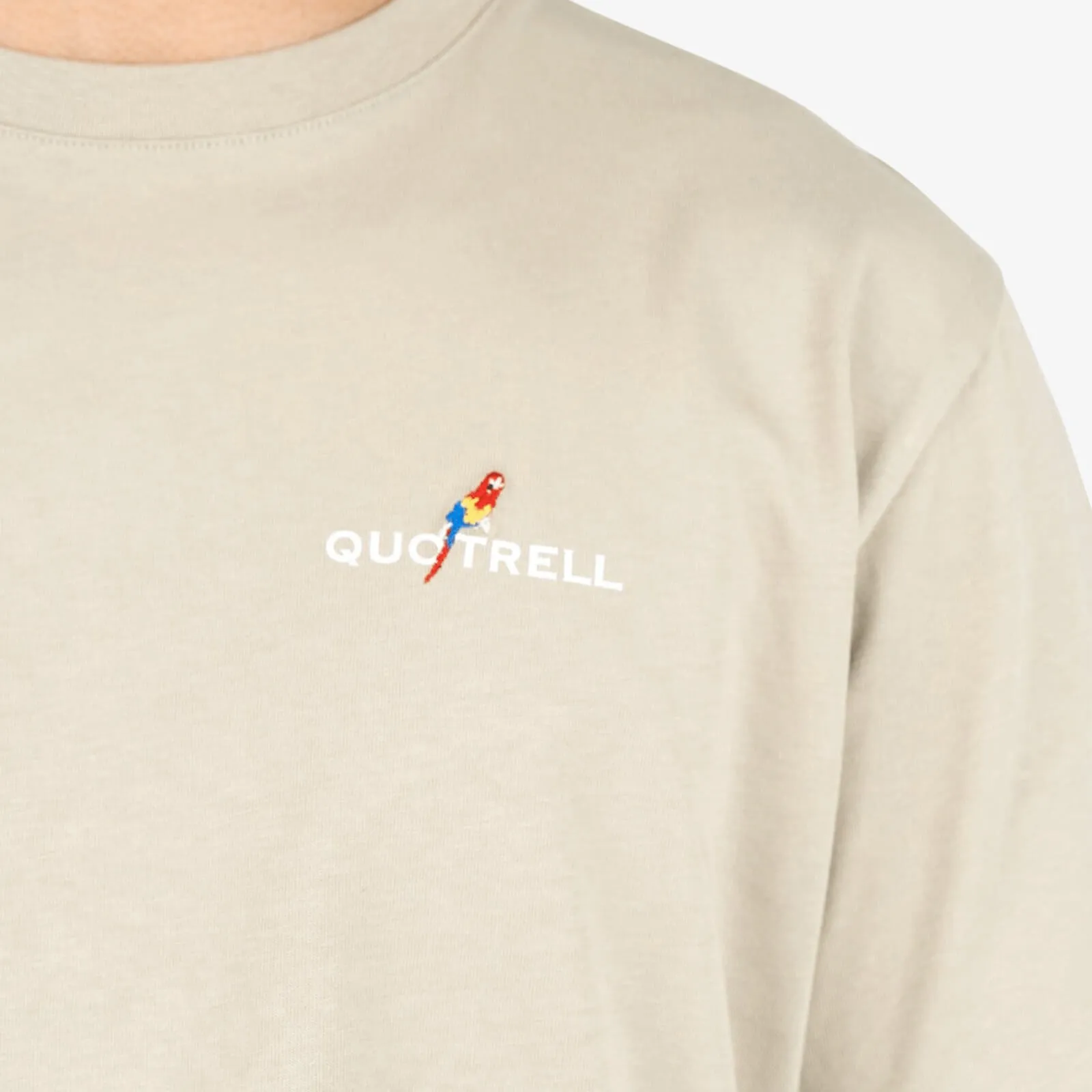 RESORT TEE | DARK BEIGE/WHITE