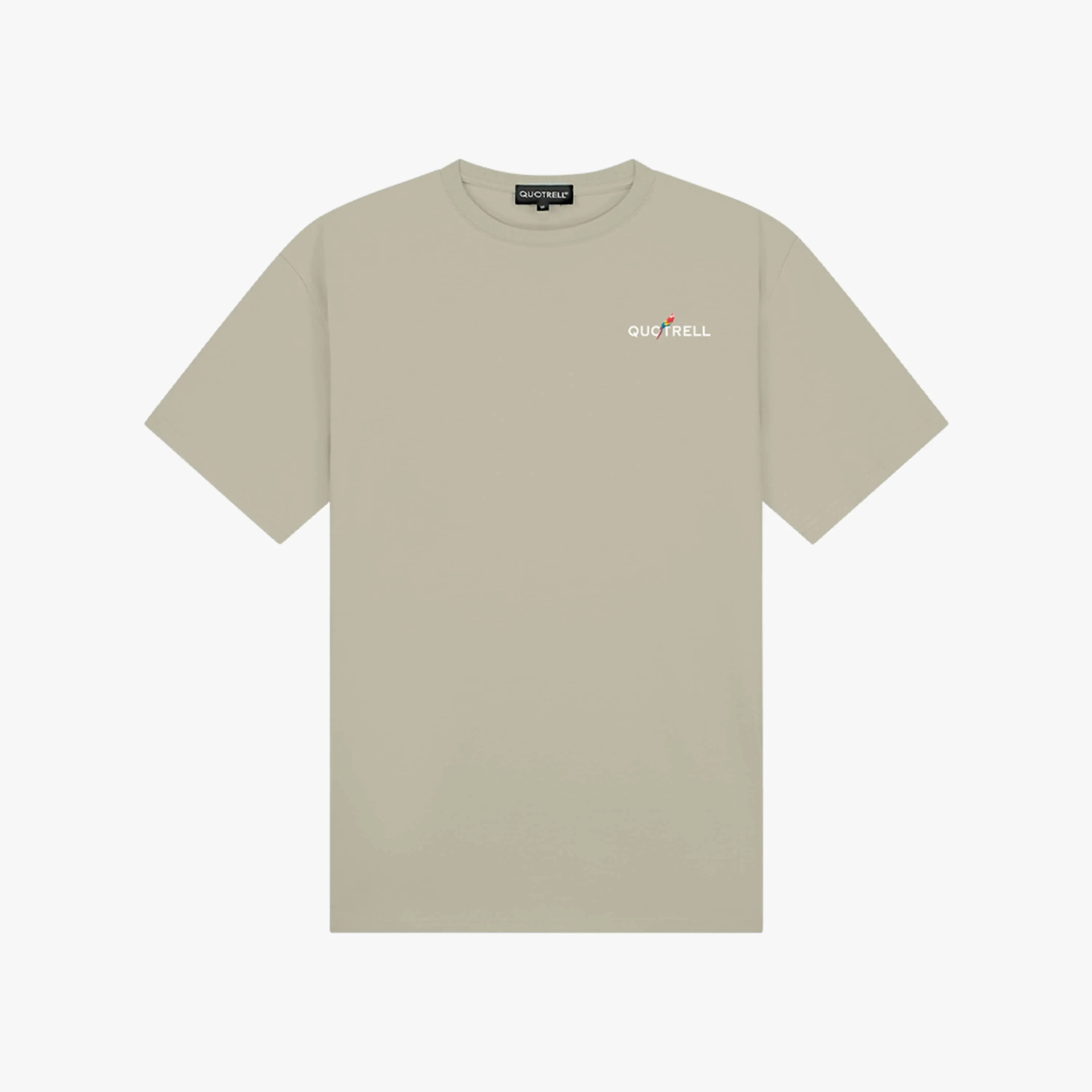RESORT TEE | DARK BEIGE/WHITE