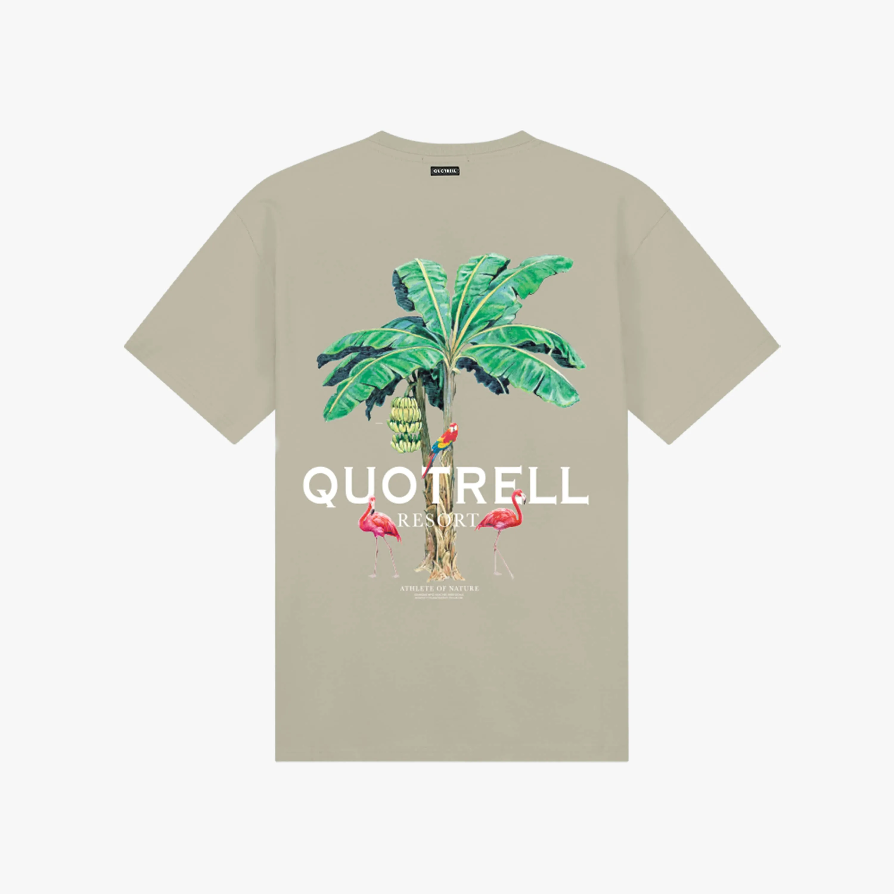 RESORT TEE | DARK BEIGE/WHITE