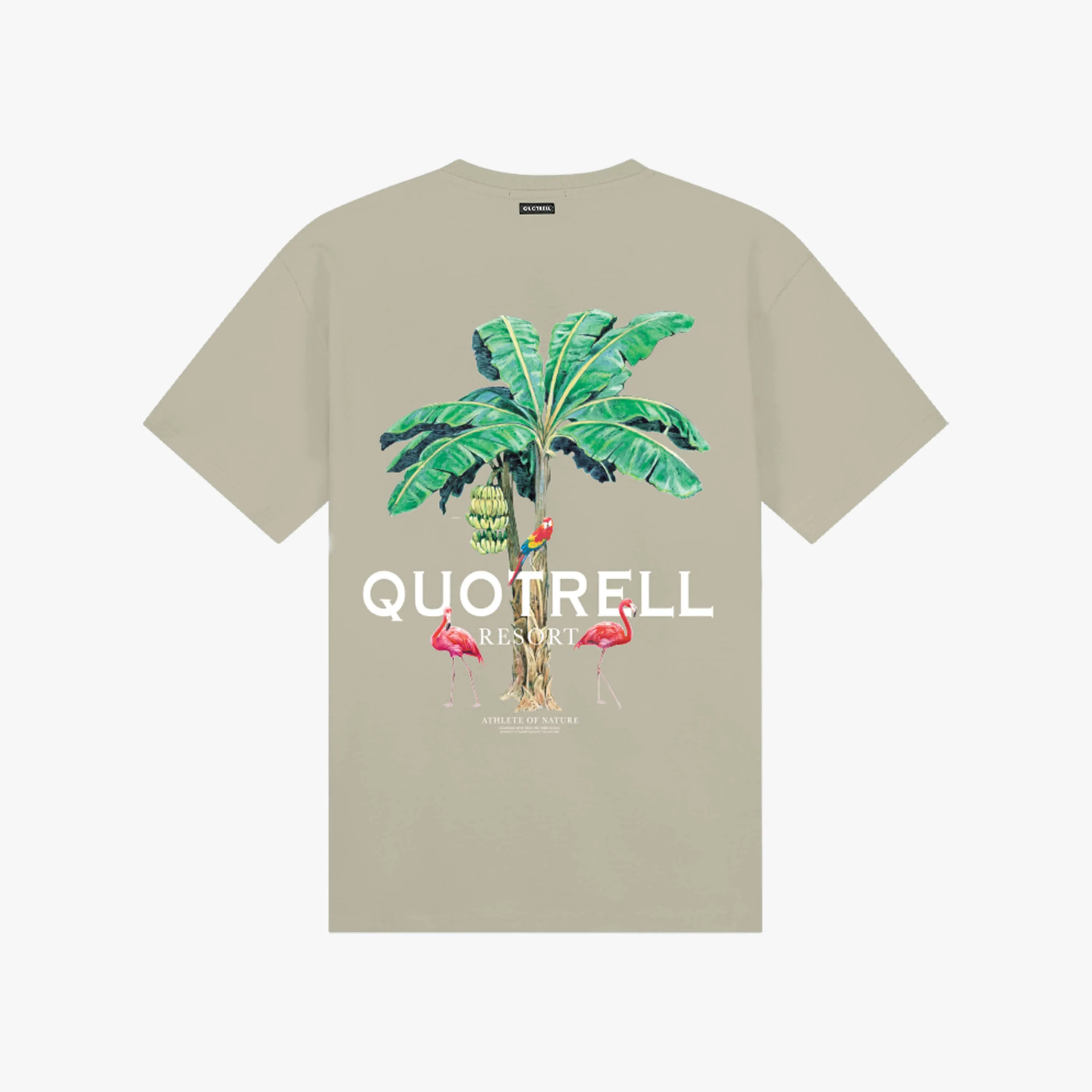 RESORT TEE | DARK BEIGE/WHITE