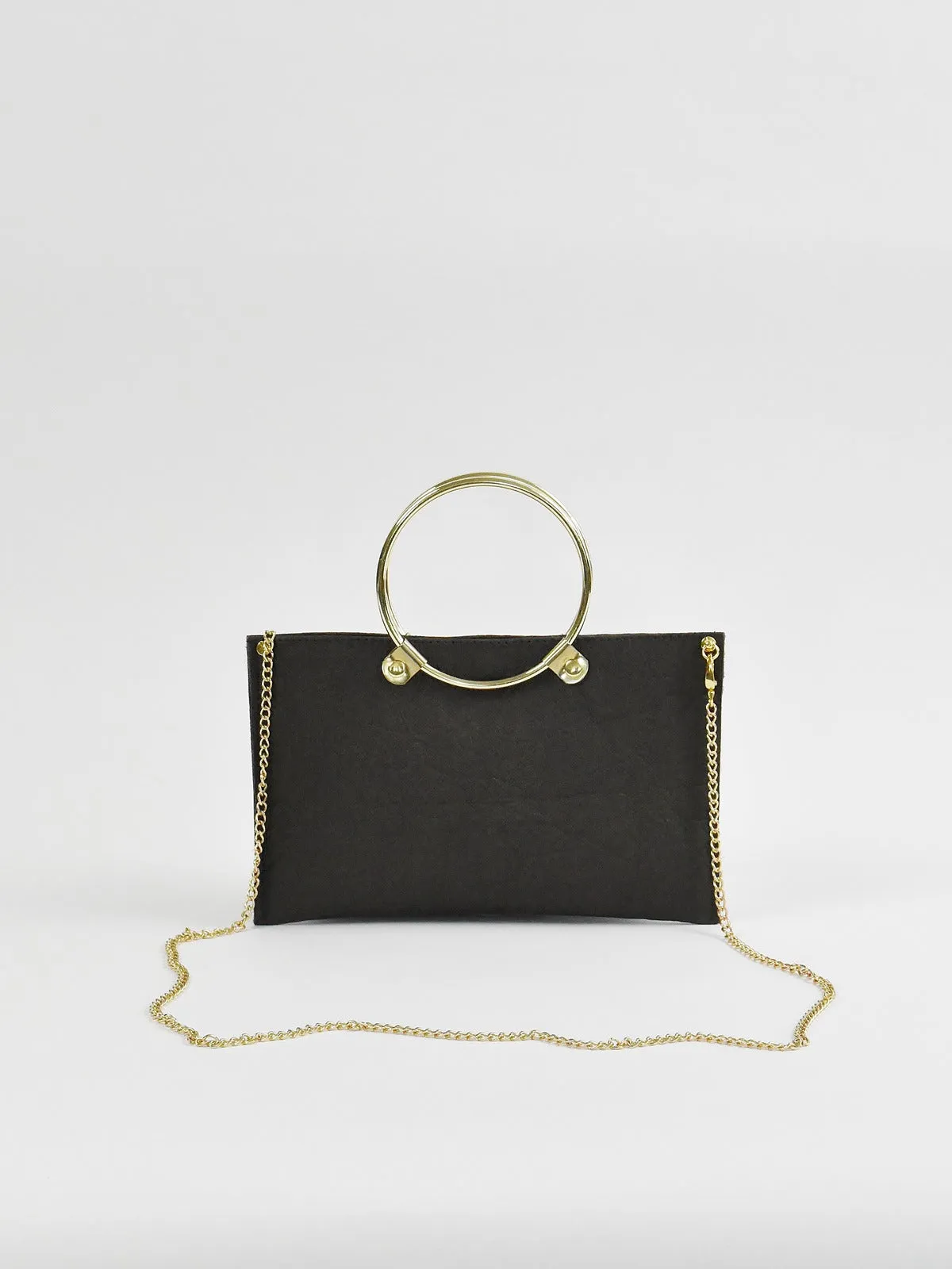 Ring Clutch, Dark Brown