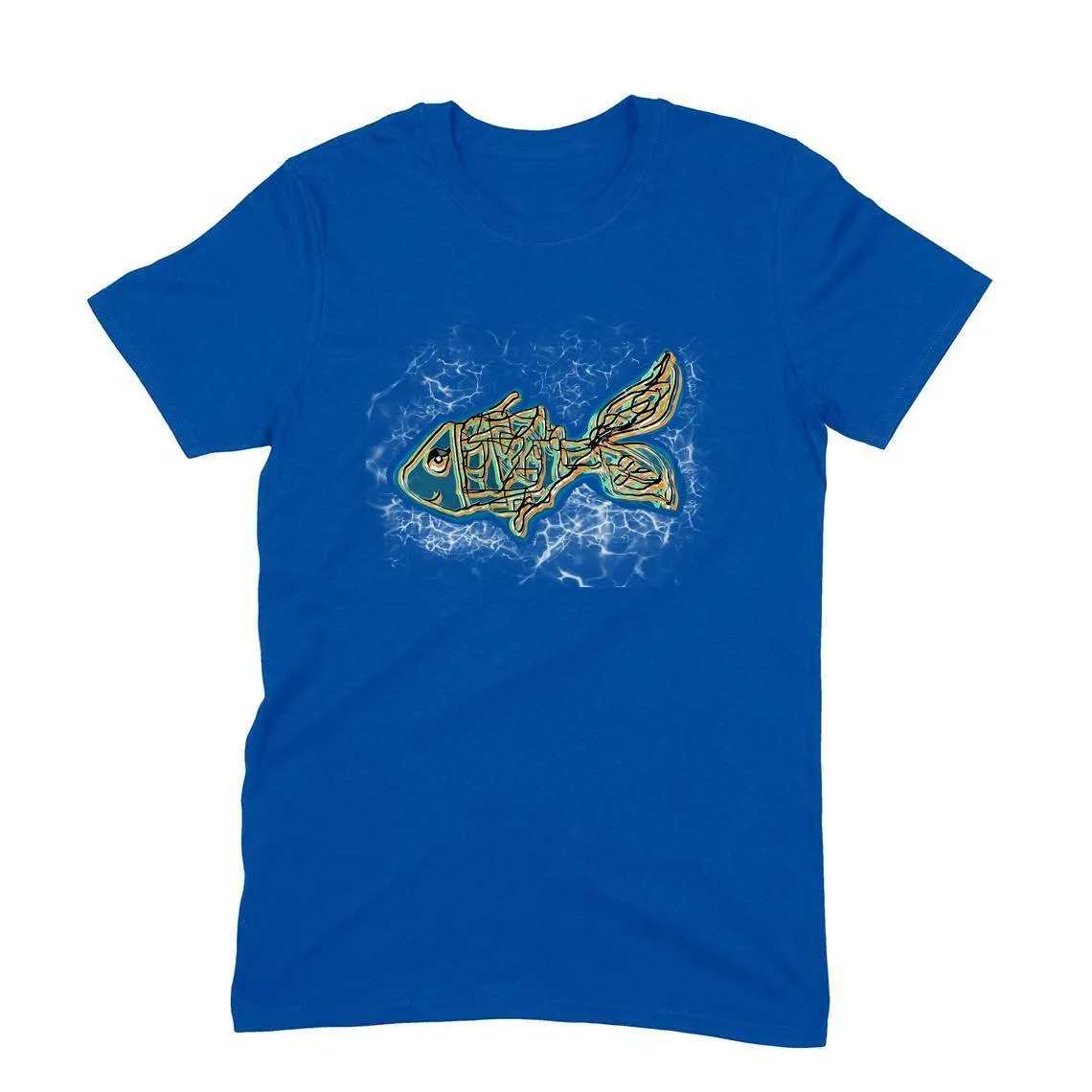 Round Neck T-Shirt (Men) - Little Tamasaba Goldfish  (11 Colours)