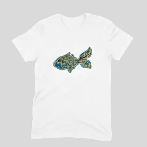 Round Neck T-Shirt (Men) - Little Tamasaba Goldfish  (11 Colours)
