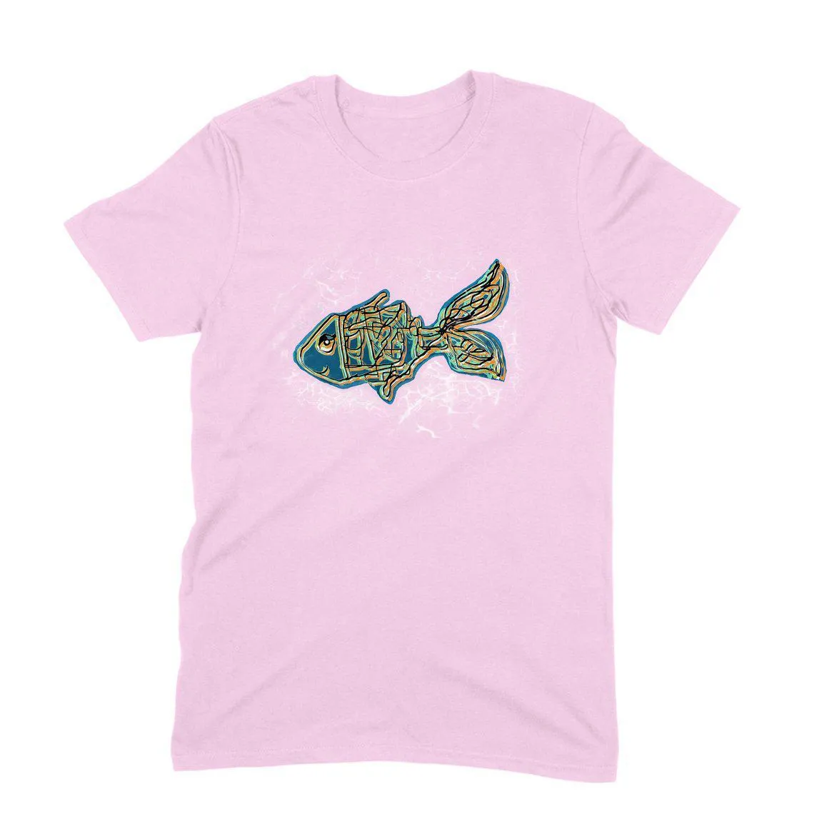 Round Neck T-Shirt (Men) - Little Tamasaba Goldfish  (11 Colours)