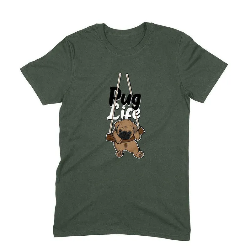 Round Neck T-Shirt (Men) - Pug Life (10 Colours)