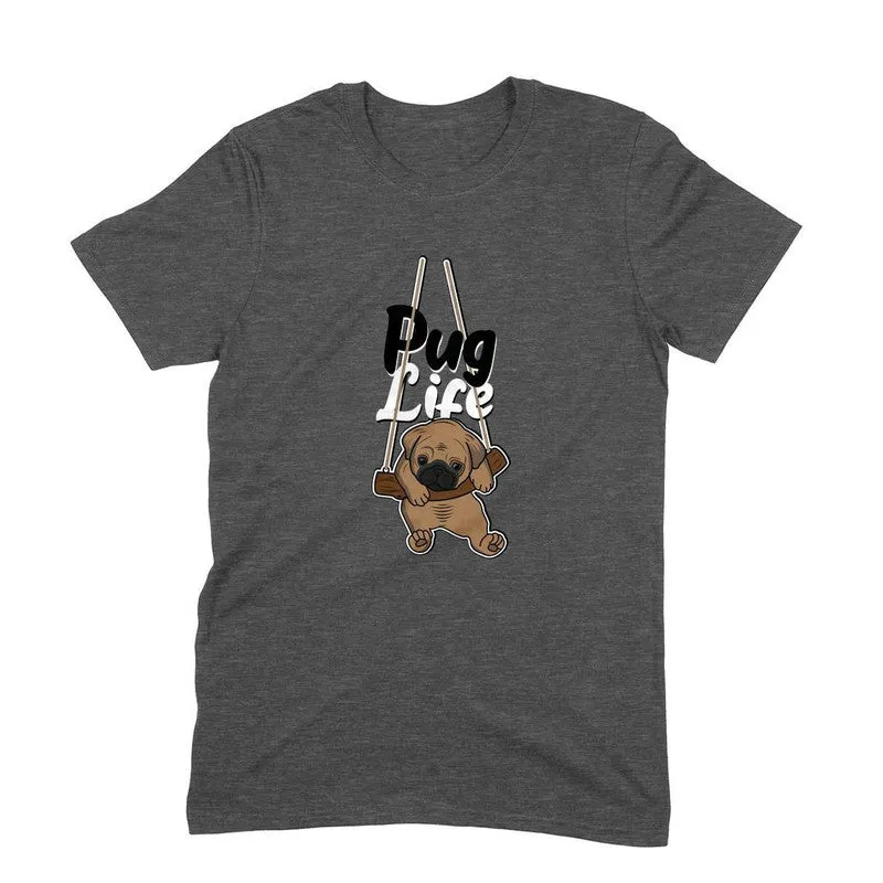 Round Neck T-Shirt (Men) - Pug Life (10 Colours)