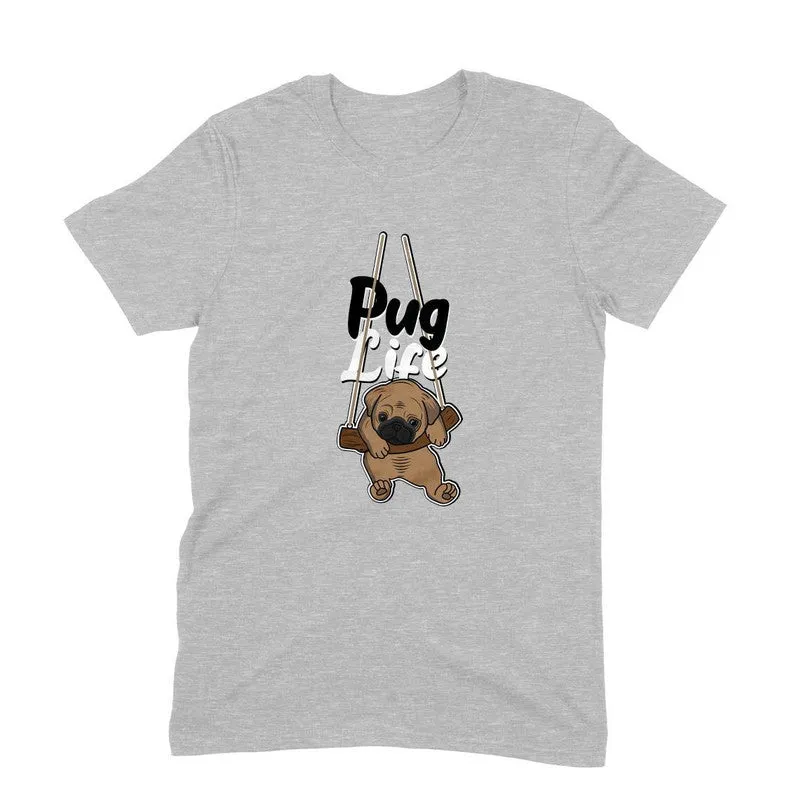 Round Neck T-Shirt (Men) - Pug Life (10 Colours)