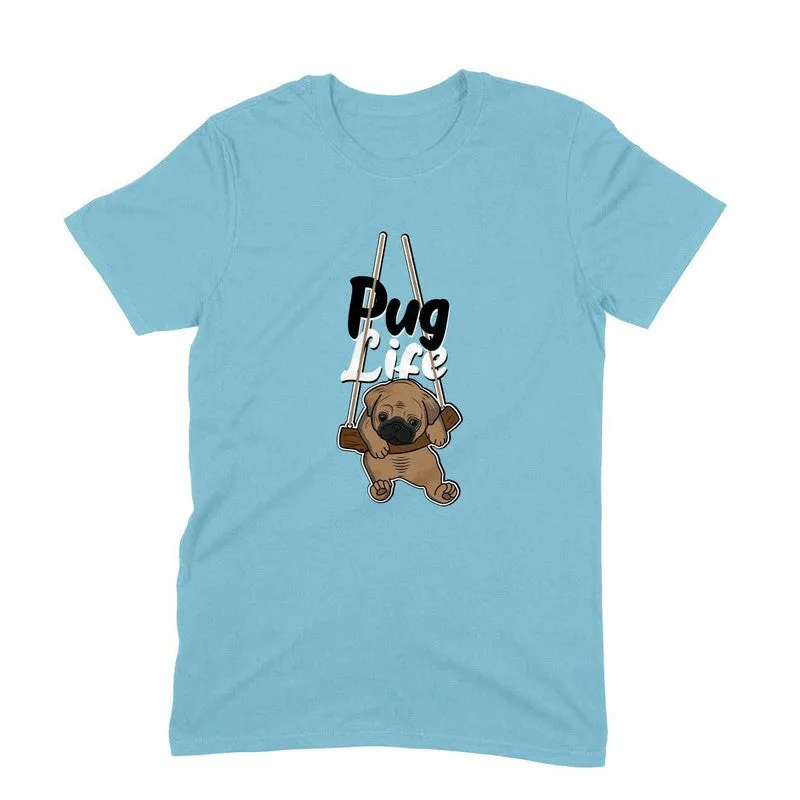 Round Neck T-Shirt (Men) - Pug Life (10 Colours)