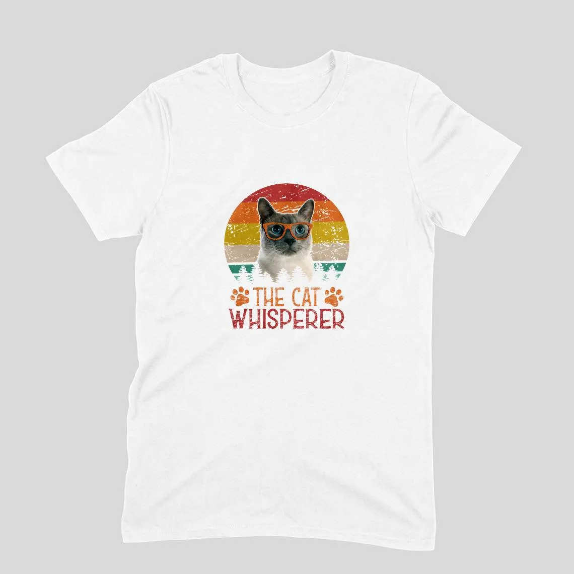 Round Neck T-Shirt (Men) - The Cat Whisperer (9 Colours)