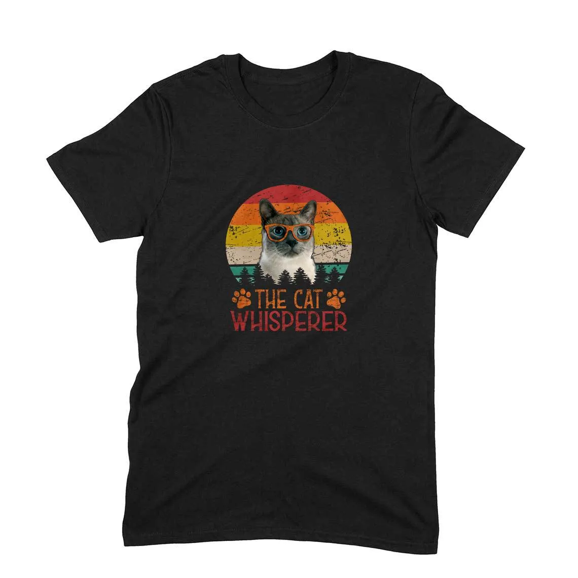 Round Neck T-Shirt (Men) - The Cat Whisperer (9 Colours)