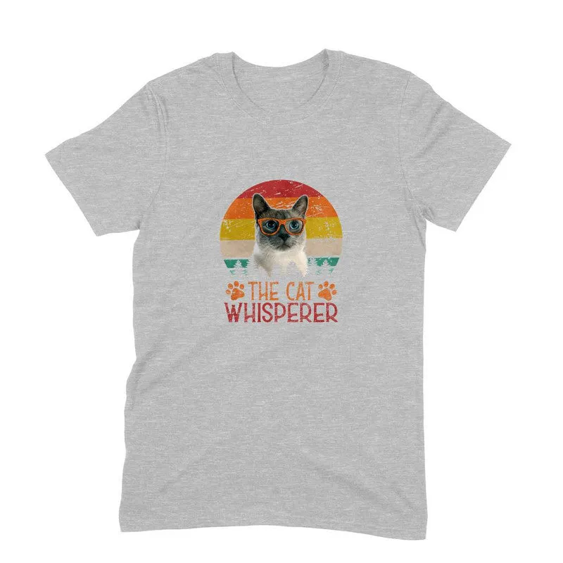 Round Neck T-Shirt (Men) - The Cat Whisperer (9 Colours)
