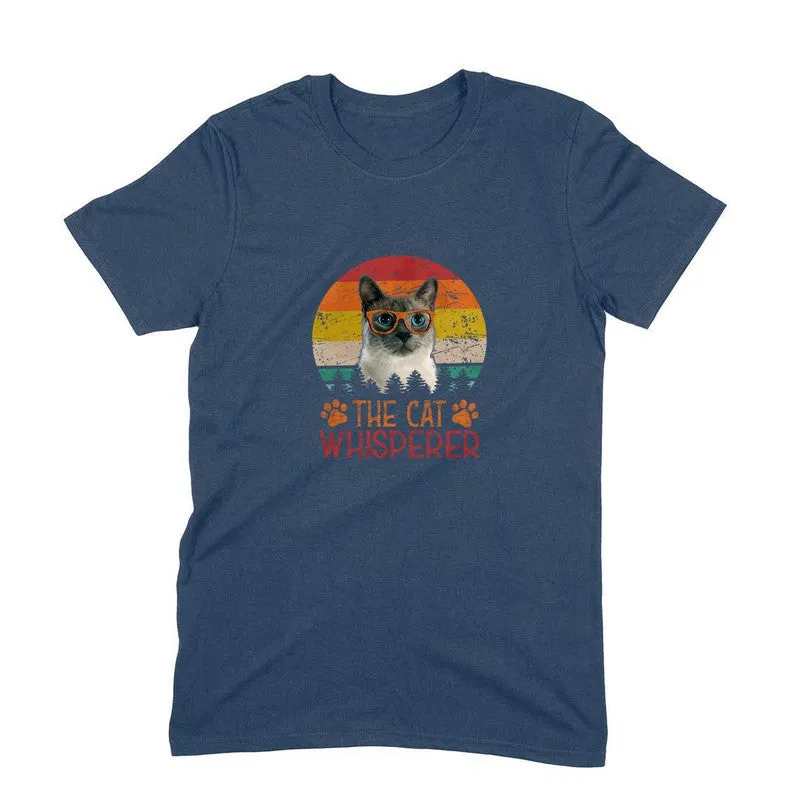 Round Neck T-Shirt (Men) - The Cat Whisperer (9 Colours)